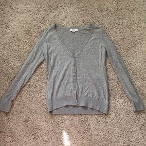 Forever 21 Button Up Gray Cardigan